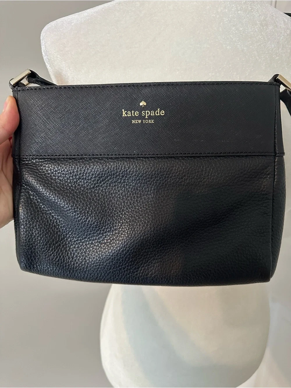 kate spade New York Black Leather Crossbody Bag
